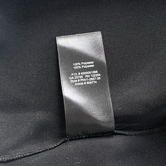 Aritzia Babaton Abasi Black and White Tie Front Crop Top Long Sleeve Blouse SzXS - Picture 14 of 14